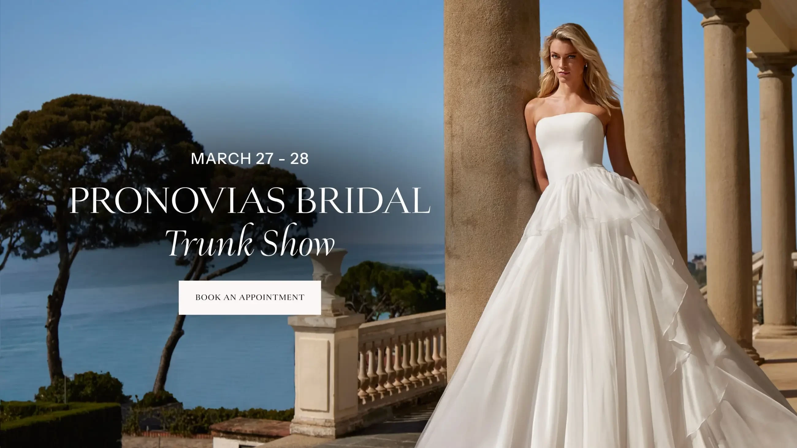 Pronovias Trunk Show Banner