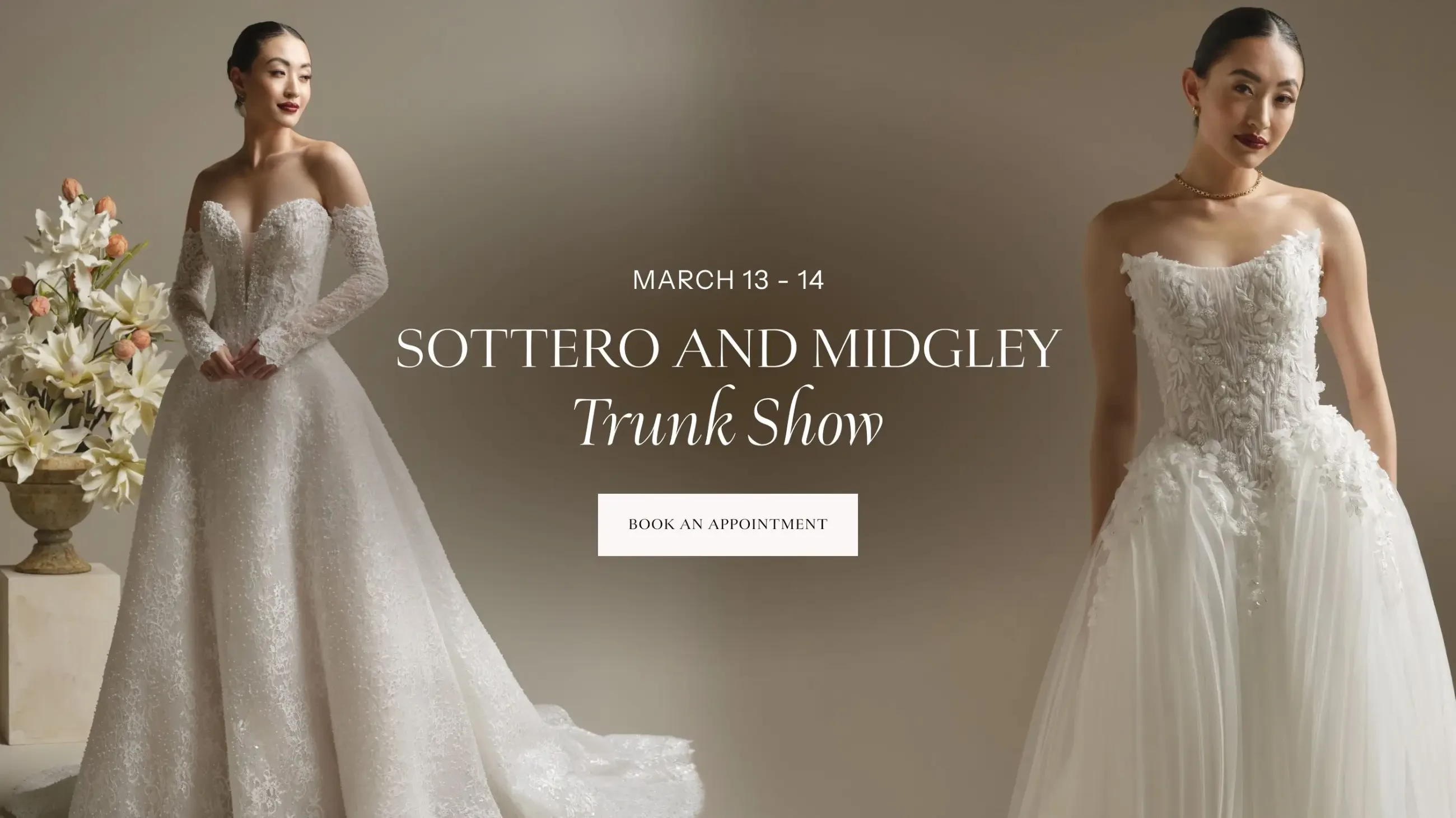 Sottero and Midgley Trunk Show Banner