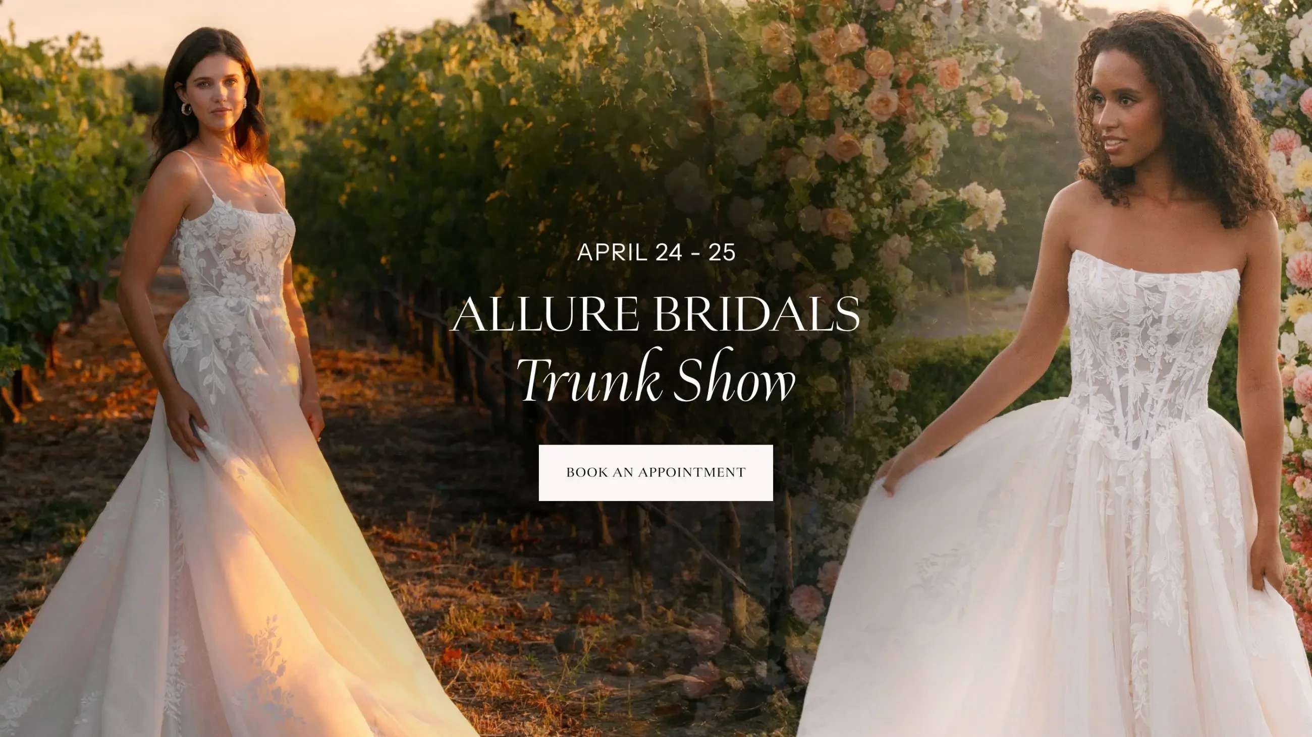 Allure Bridal Trunk Show Event Banner