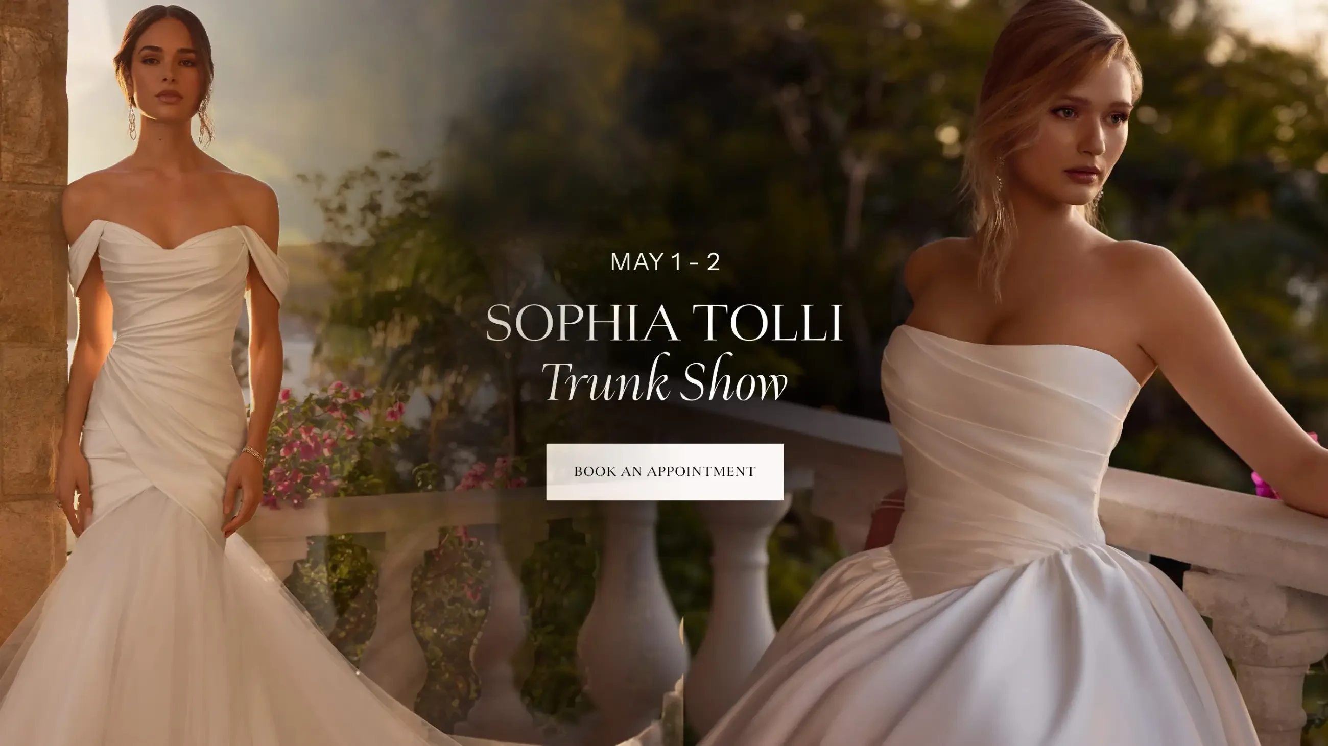 Sophia Tolli Trunk Show Banner