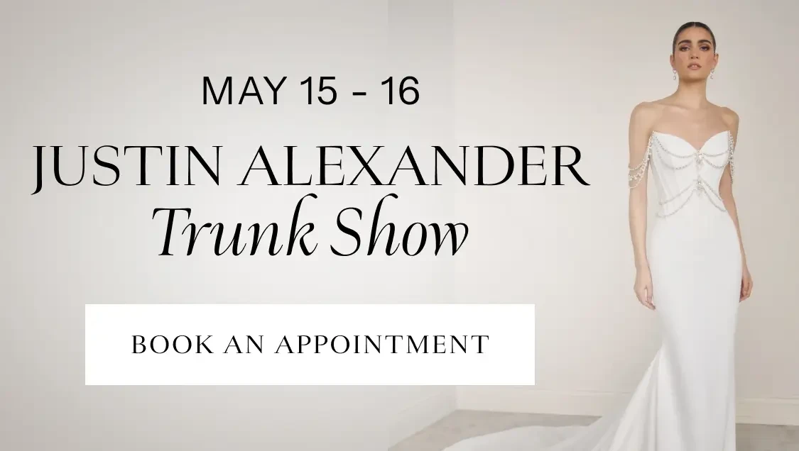 Justin Alexander Trunk Show Mobile Banner