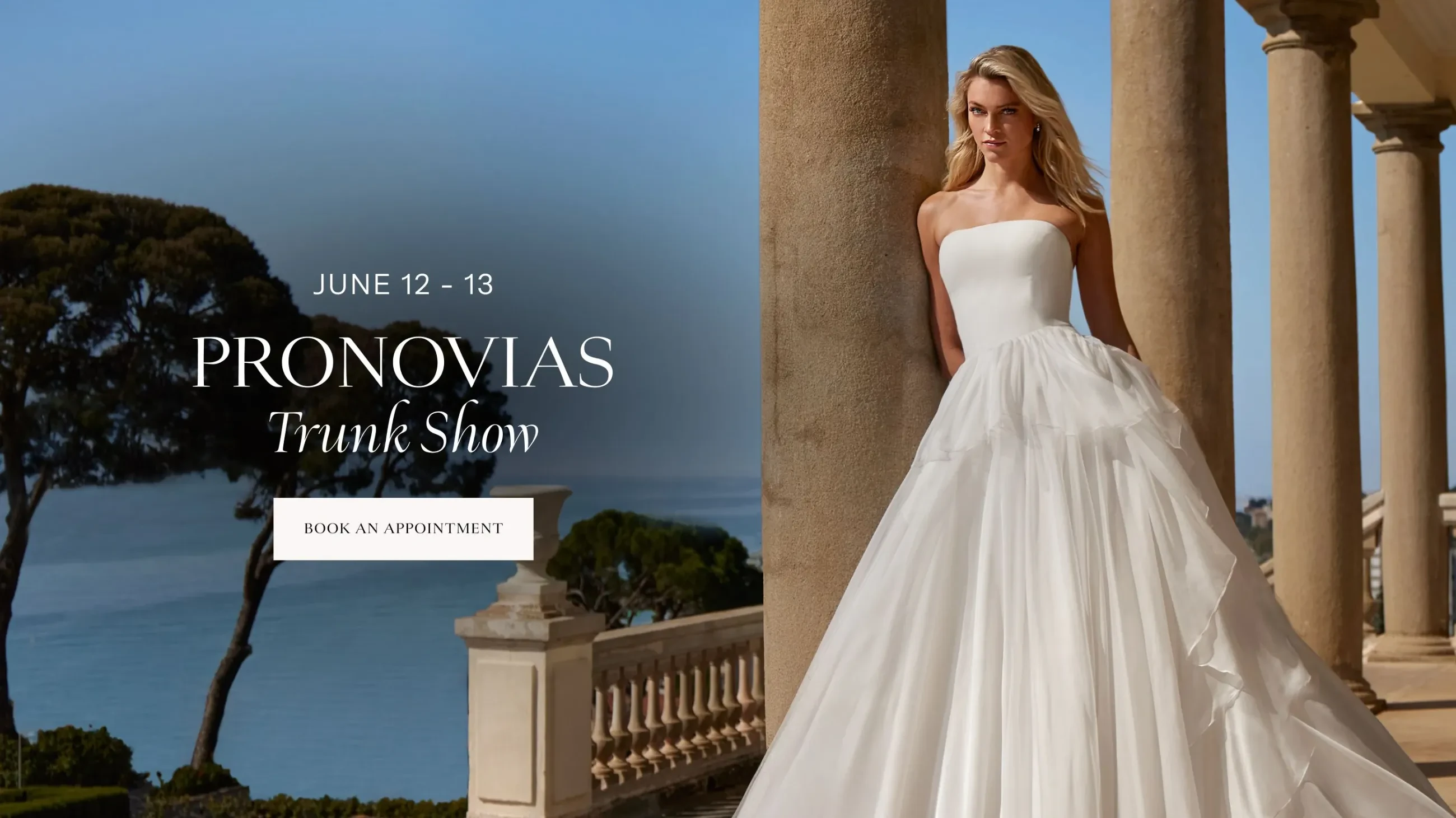 Pronovias Trunk Show Banner