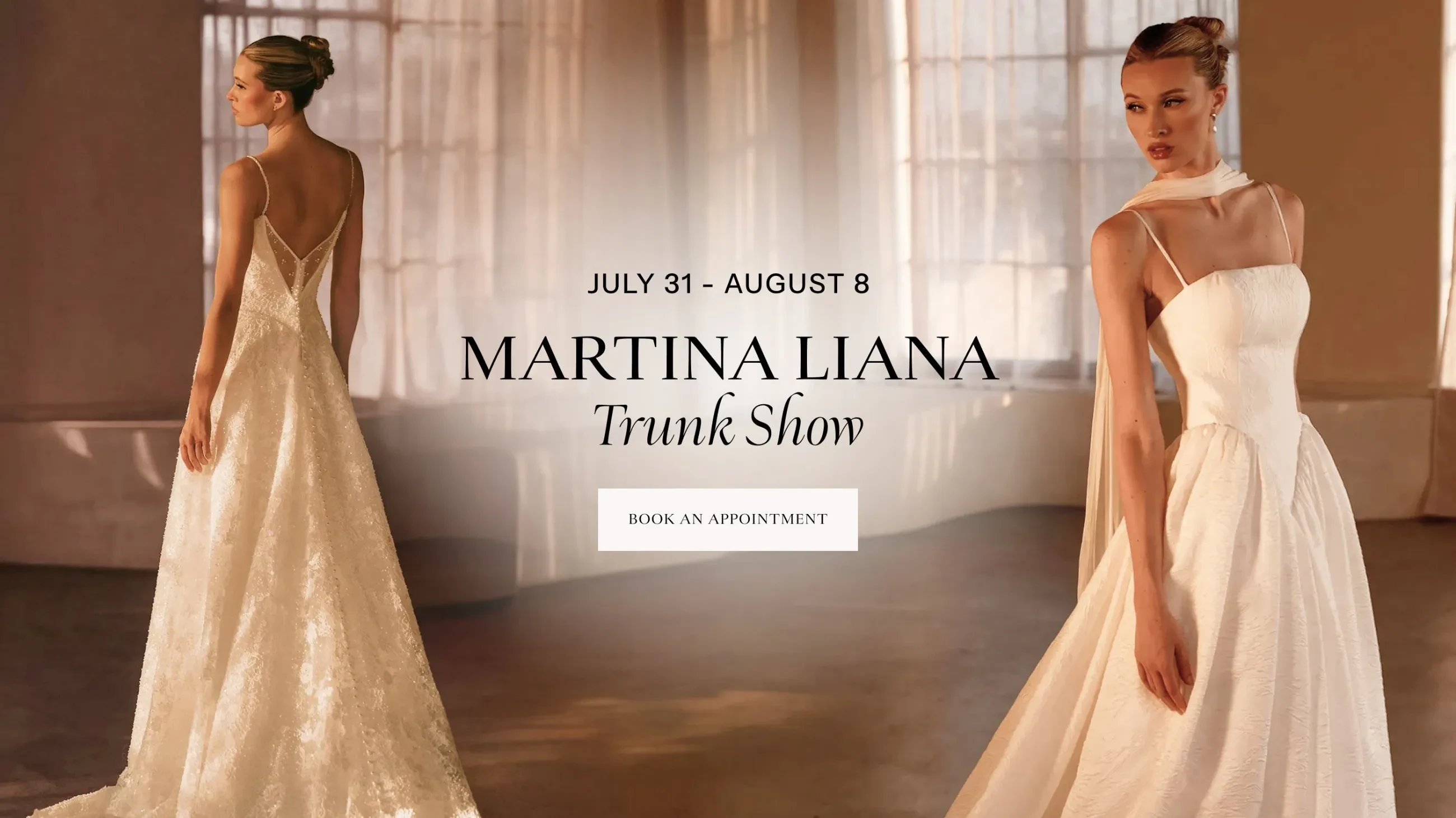 Martina Liana Trunk Show Banner