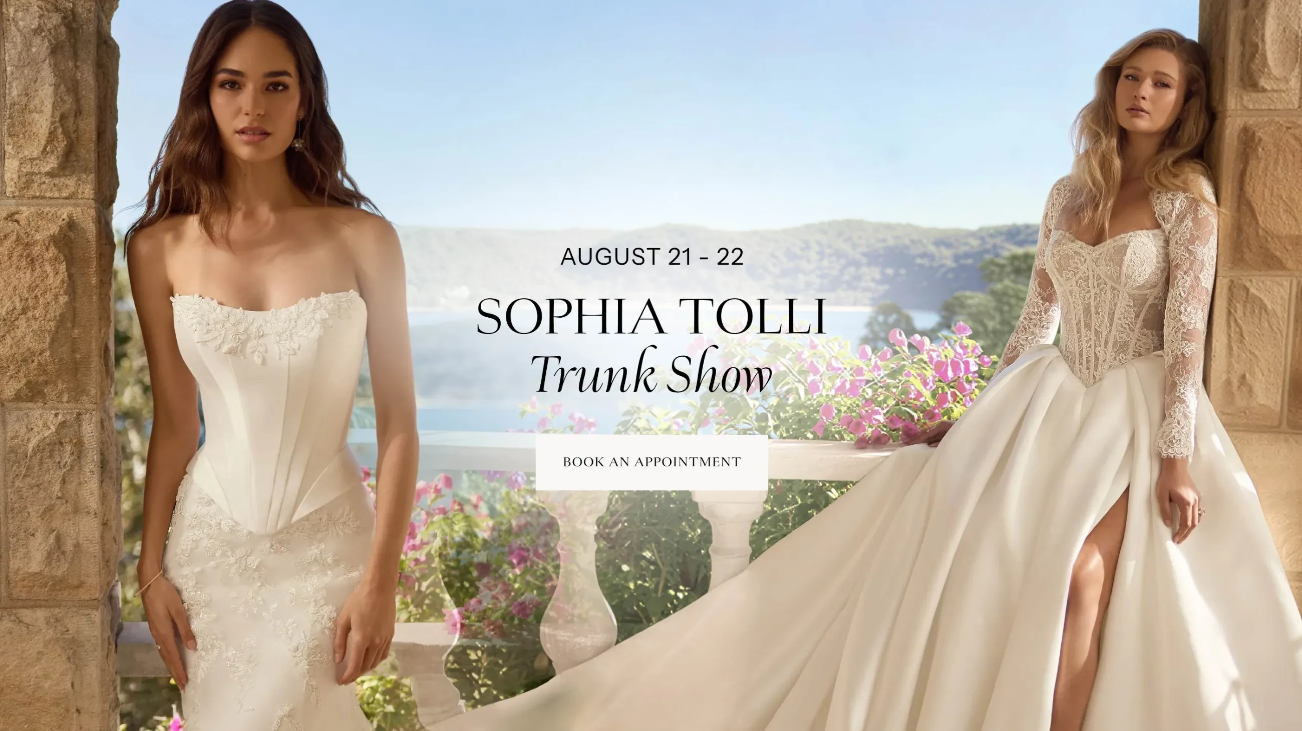 Sophia Tolli Trunk Show Banner