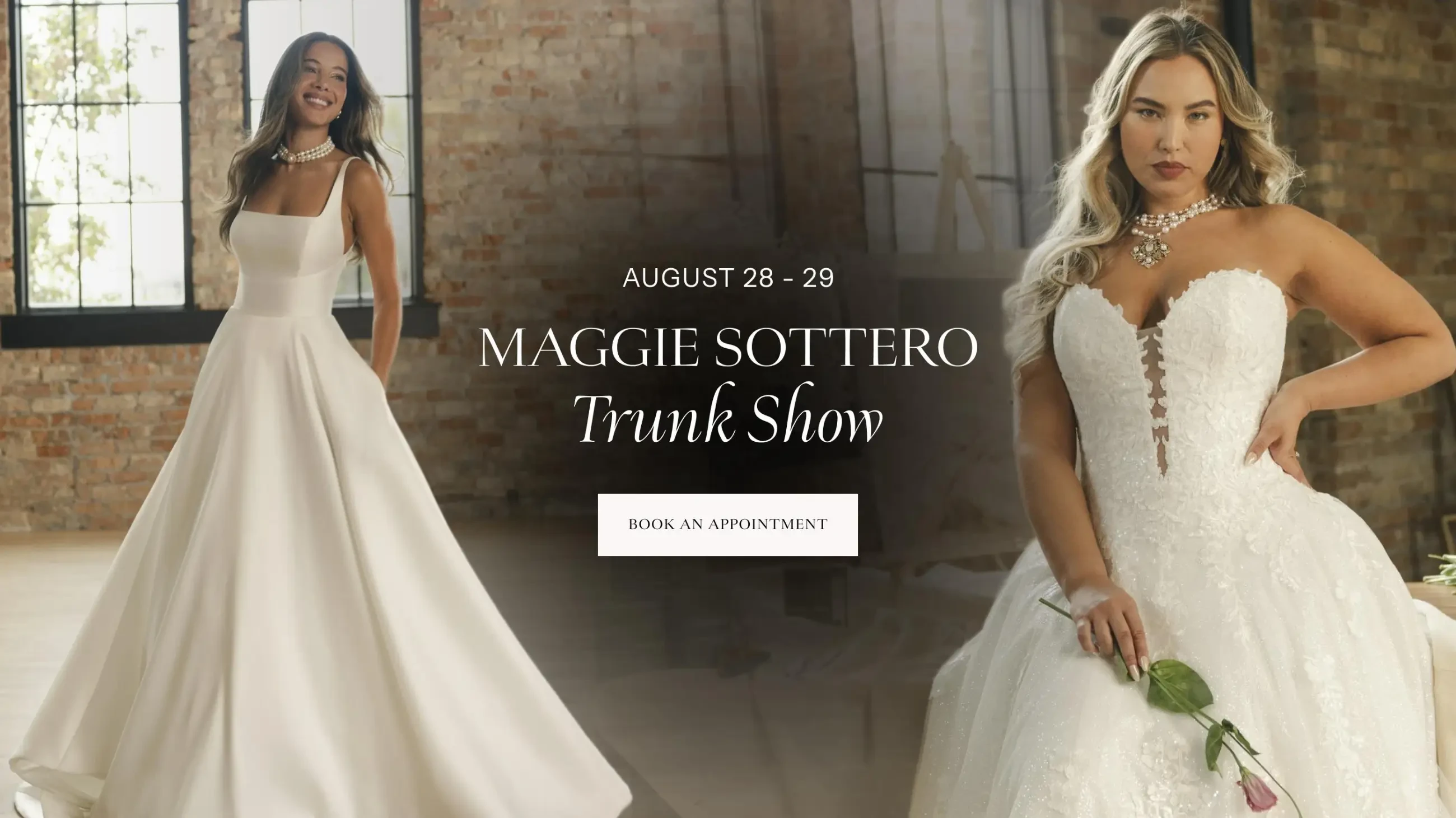 Maggie Sottero Trunk Show Banner